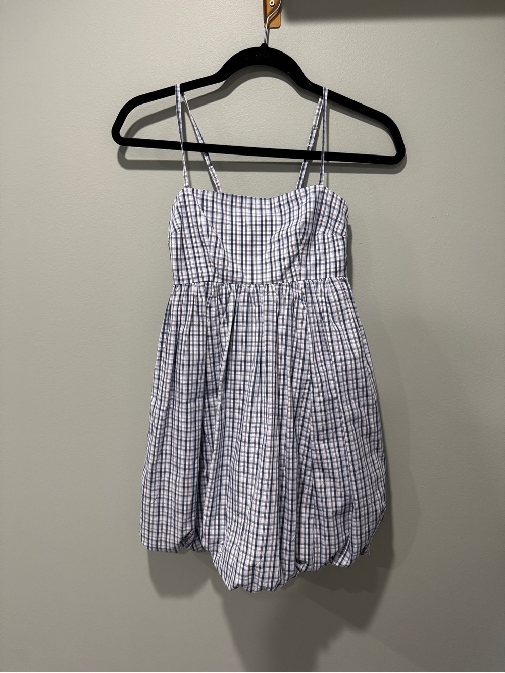 Abercrombie & Fitch Babydoll Blue Gingham